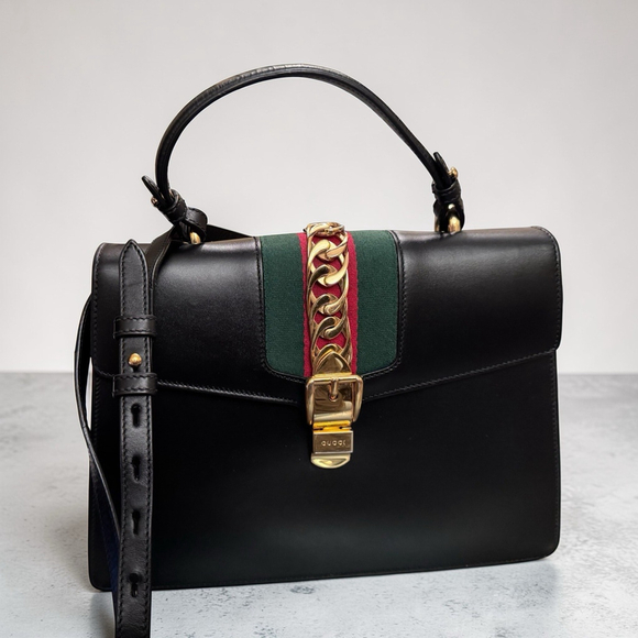 Gucci Handbags - Gucci Sylvie Medium Top Handle, Shoulder Bag w Dust Bag